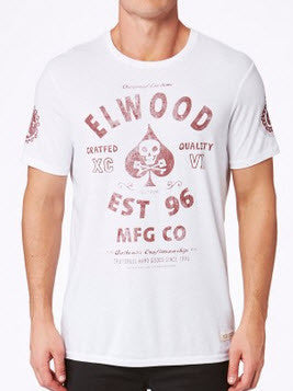 Elwood Machine Tee White