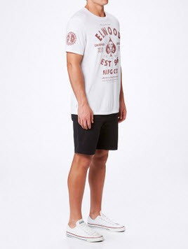 Elwood Machine Tee White