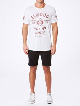 Elwood Machine Tee White