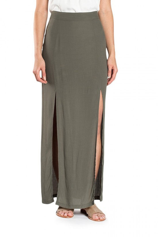 Elwood Nina Skirt Military Green Maxi-Skirt