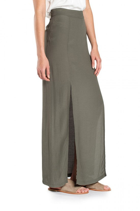 Elwood Nina Skirt Military Green Maxi-Skirt