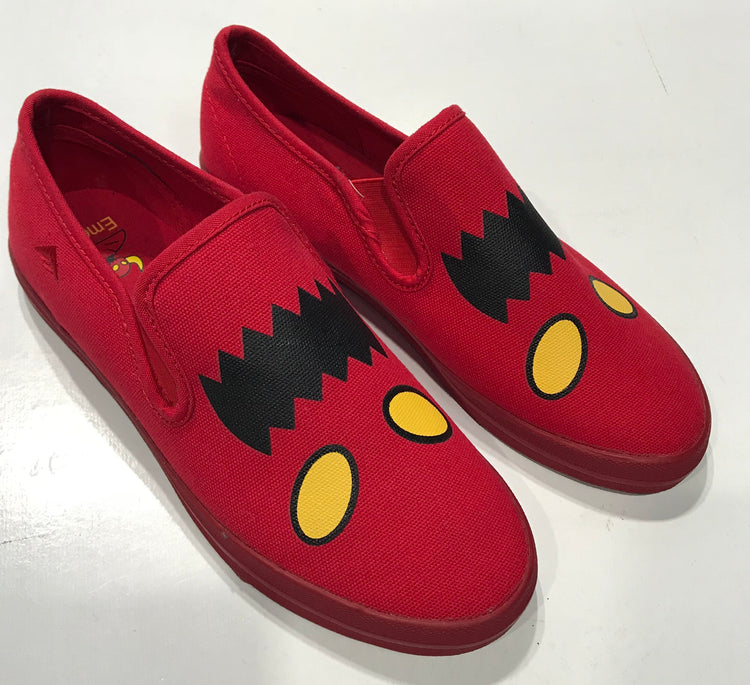 Emerica Skate Shoe The China Flat Toy Machine Collab Red Limited Edition Famous Rock Shop Newcastle NSW Australia