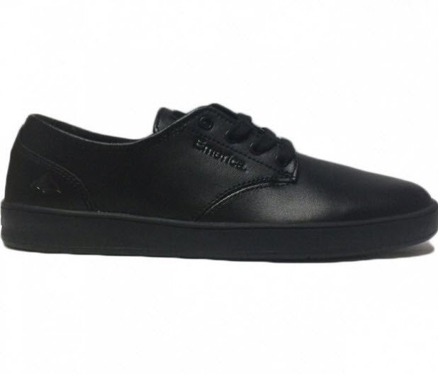 Emerica The Romero Laced SMU Black/ Black/ Black Leather Skate School Famous Rock Shop Newcastle 2300 NSW Australia