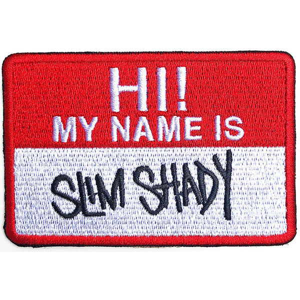 Eminem Slim Shady Name Badge Woven Patch