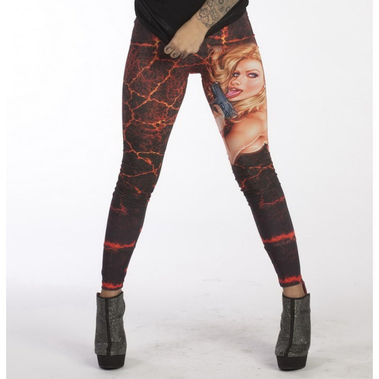 Evil Gun Girl Tights Famous Rock Shop Newcastle 2300 NSW Australia