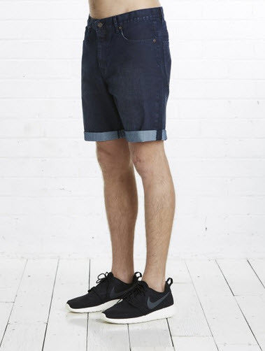 Elwood FIXED WAIST Denim Short - Indigo