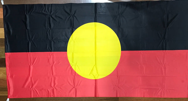 Aboriginal Flag (knitted) 1500 x 750mm  Famous Rock Shop  Newcastle 2300 NSW  Australia
