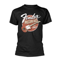 Fender Mustang Bass Since 1964 T-Shirt Famous Rock Shop Newcastle 2300 NSW Australia