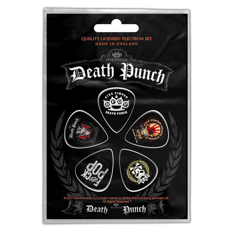Five Finger Death Punch Plectrum Logos Famousrockshop