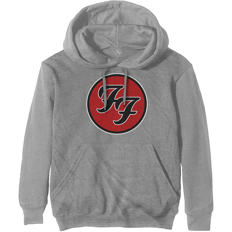 Foo Fighters FF Logo Unisex Hoodie Grey