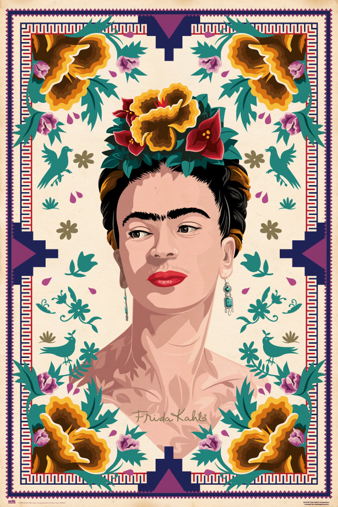  Frida Kahlo illustration Poster