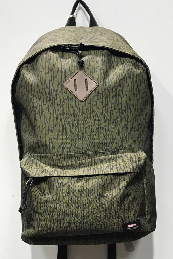 OBEY quality dissent Backpack Dark olive
