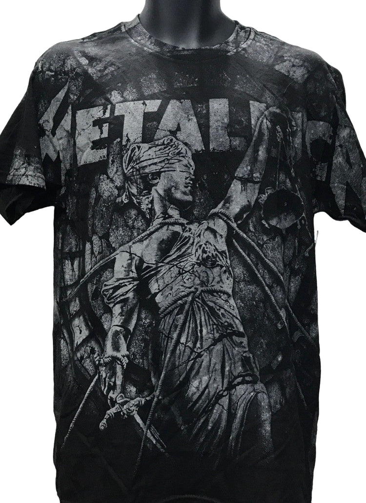Metallica  And Justice For All Allover Print Black Grey Famous Rock Shop Newcastle 2300 NSW Australia
