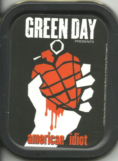 GREEN DAY american idiot stash tin