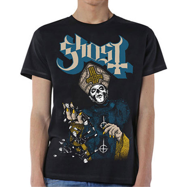Ghost Men's Tee Papa Of The World Famous Rock Shop Newcastle NSW Australia