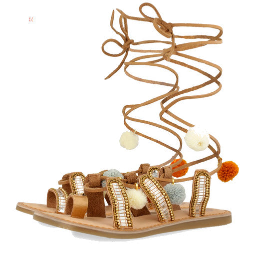 Gioseppo Nayeli Tan Leather Sandals