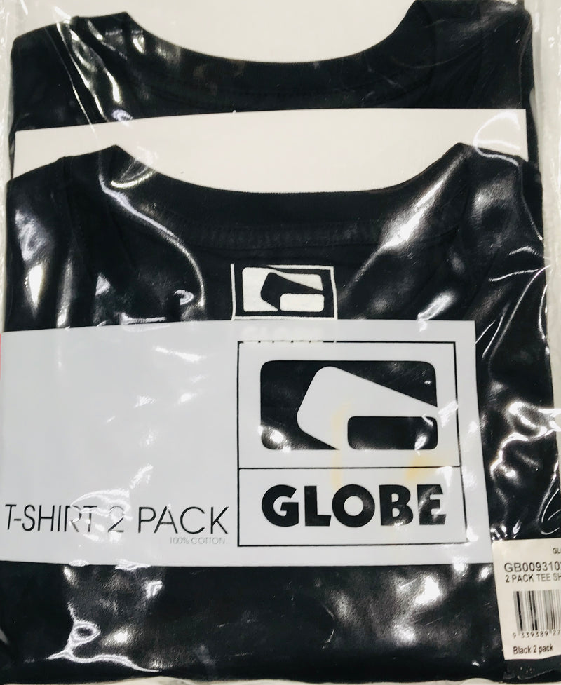 Globe 2 Pack T-Shirt Black Famous Rock Shop Newcastle 2300 NSW Australia