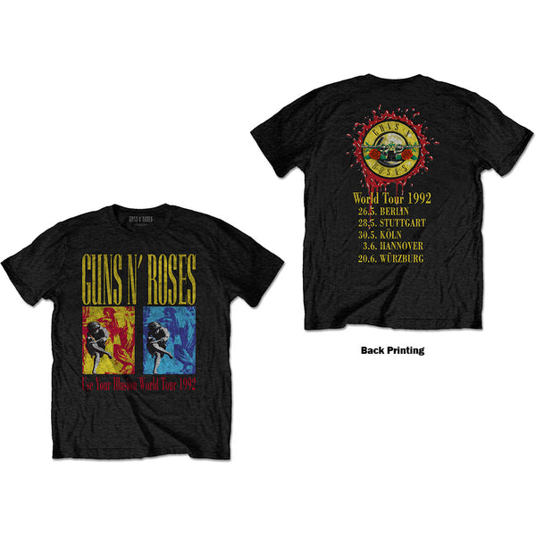 Gun n Roses Use Your Illusion World Tour Unisex Tee Famousrockshop