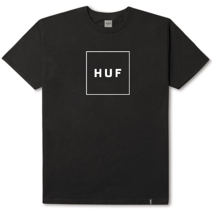 HUF Essentials Box Logo Tee Black TS00507 Famous Rock Shop Newcastle, 2300 NSW. Australia. 1