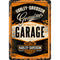 Harley Davidson Garage Metal Card Famousrockshop