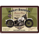 Harley Davidson Knucklehead Metal Card Famousrockshop