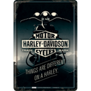 Harley Davidson Things Are Different Metal Card Famousrockshop