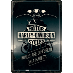 Harley Davidson Things Are Different Metal Card Famousrockshop