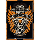 Harley Davidson Wild At Heart Metal Card Famousrockshop
