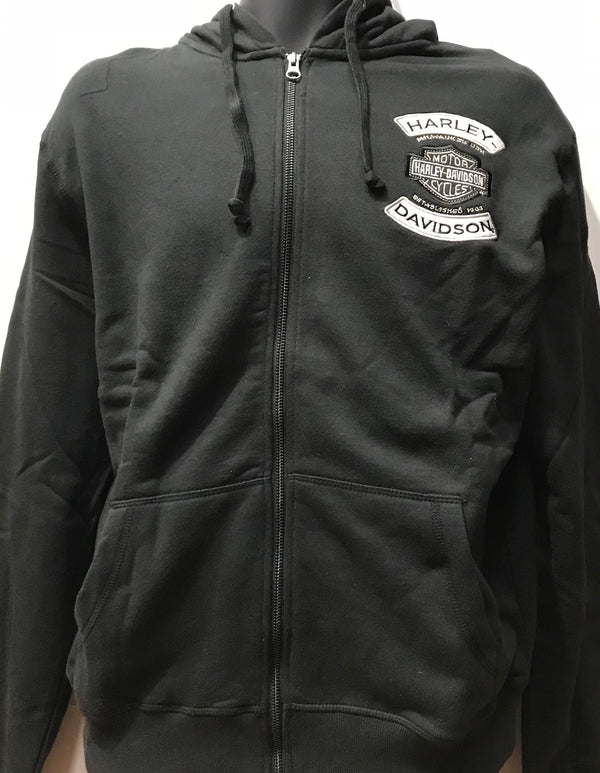 Harley Davidson Hoodie Winged Black Famous Rock Shop Newcastle NSW Australia