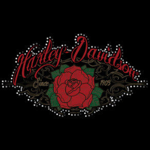 Harley Davidson Clothing Rose Vine Ladies T Shirt Famous Rock Shop. 517 Hunter Street Newcastle, 2300 NSW Australia