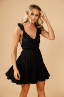 Daisy Says The Label Picnic Dress Black Dobby