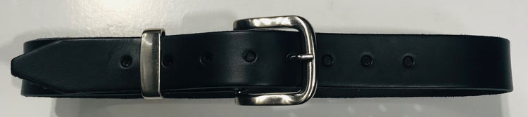 Leather Belt Plain Black Press Stud Brush Sliver Buckle Famous Rock Shop Newcastle NSW Australia