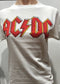 ACDC Classic Logo white men's med boys or med girls acd019 Famous Rock Shop Newcastle 2300 NSW Australia