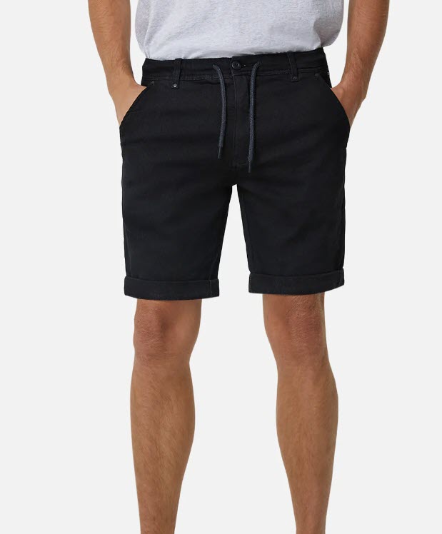 Industrie Skinny Fit The Drifter Cuba Short Spray Black