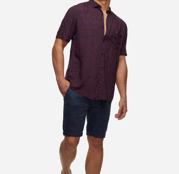 Industrie Skinny Fit The Drifter Cuba Short Washed Indigo