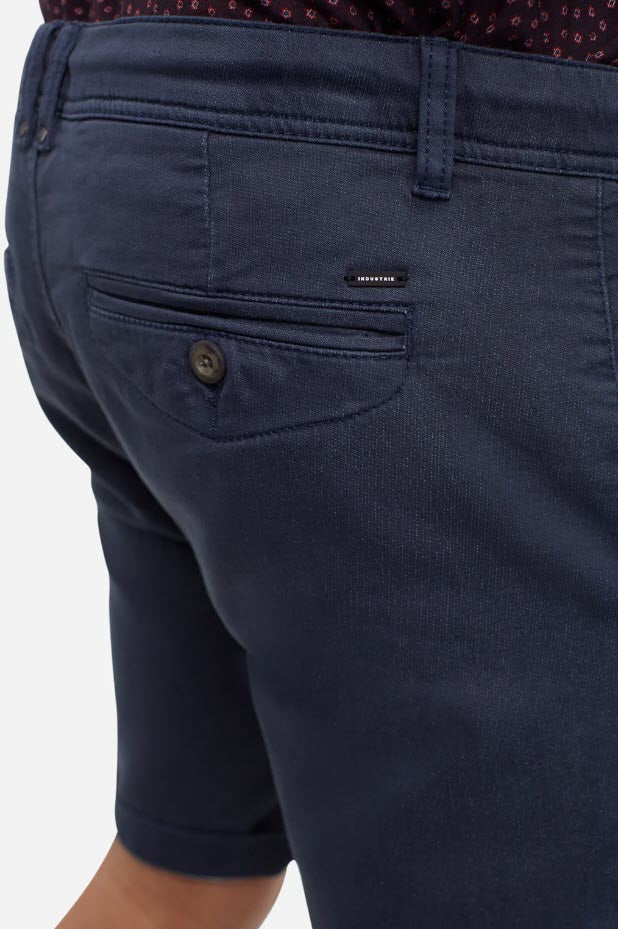 Industrie Skinny Fit The Drifter Cuba Short Washed Indigo
