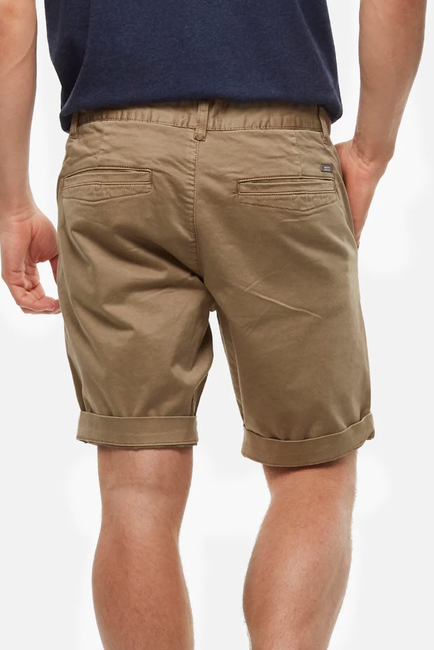 Industrie Slim Fit The Washed Cuba Short Washed Cinnamon