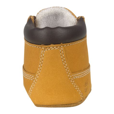 Timberland Infant Crib Wheat Leather Booties and Knit Hat Set