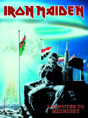 Iron Maiden 2 Minutes To Midnight Textile Poster Flag Famousrockshop