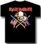 Iron Maiden Crossed Flags Unisex Tee Famousrockshop