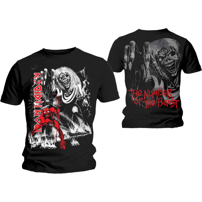 Iron Maiden Number Of The Beast Jumbo Unisex Tee Famousrockshop