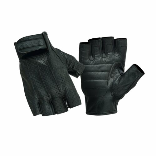 JR Sandover Perf Leather Fingerless Cruiser Gloves