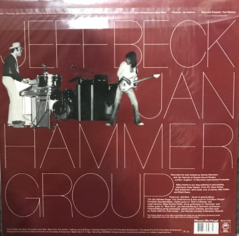 Jeff Beck with the Jan Hammers Live Vinyl LP  Famous Rock Shop 517 Hunter Street Newcastle 2300 NSW Australia