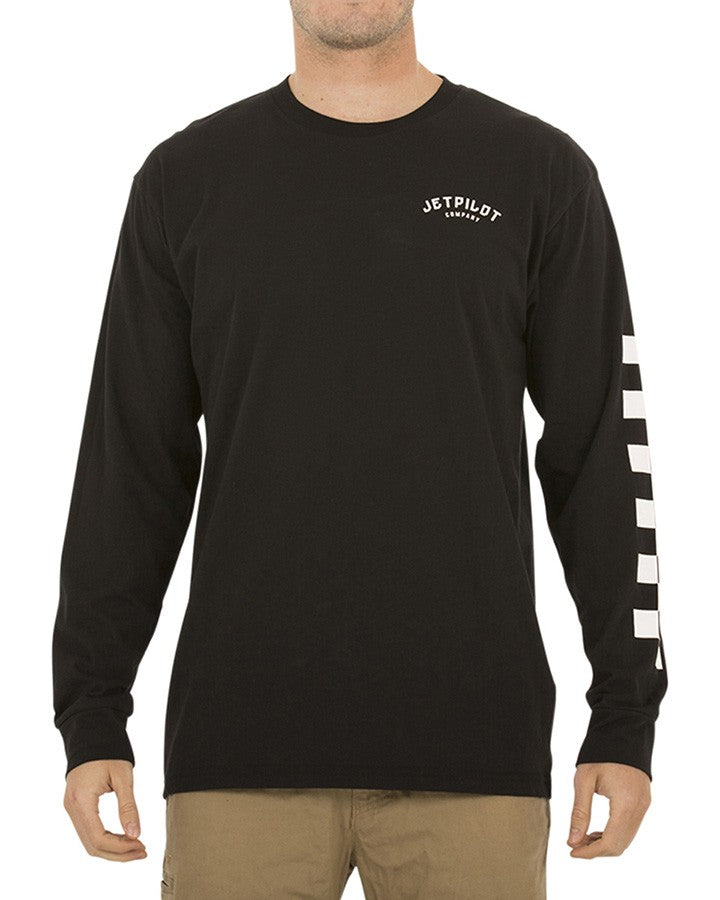 Jetpilot Get Loose Mens LS Tee Black W18624 Famous Rock Shop Newcastle NSW Australia