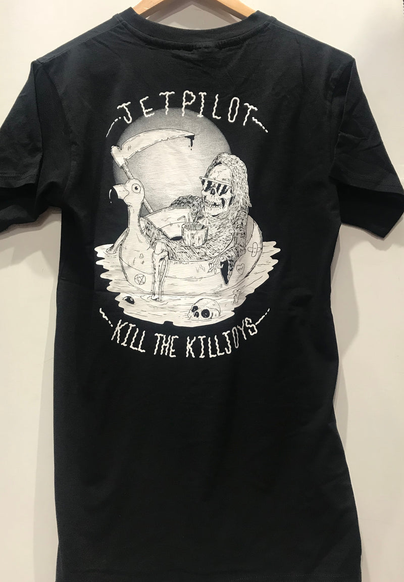 Jetpilot Killjoy Men's Tee Black S17641. Famous Rock Shop. 517 Hunter Street Newcastle, 2300 NSW. Australia. 