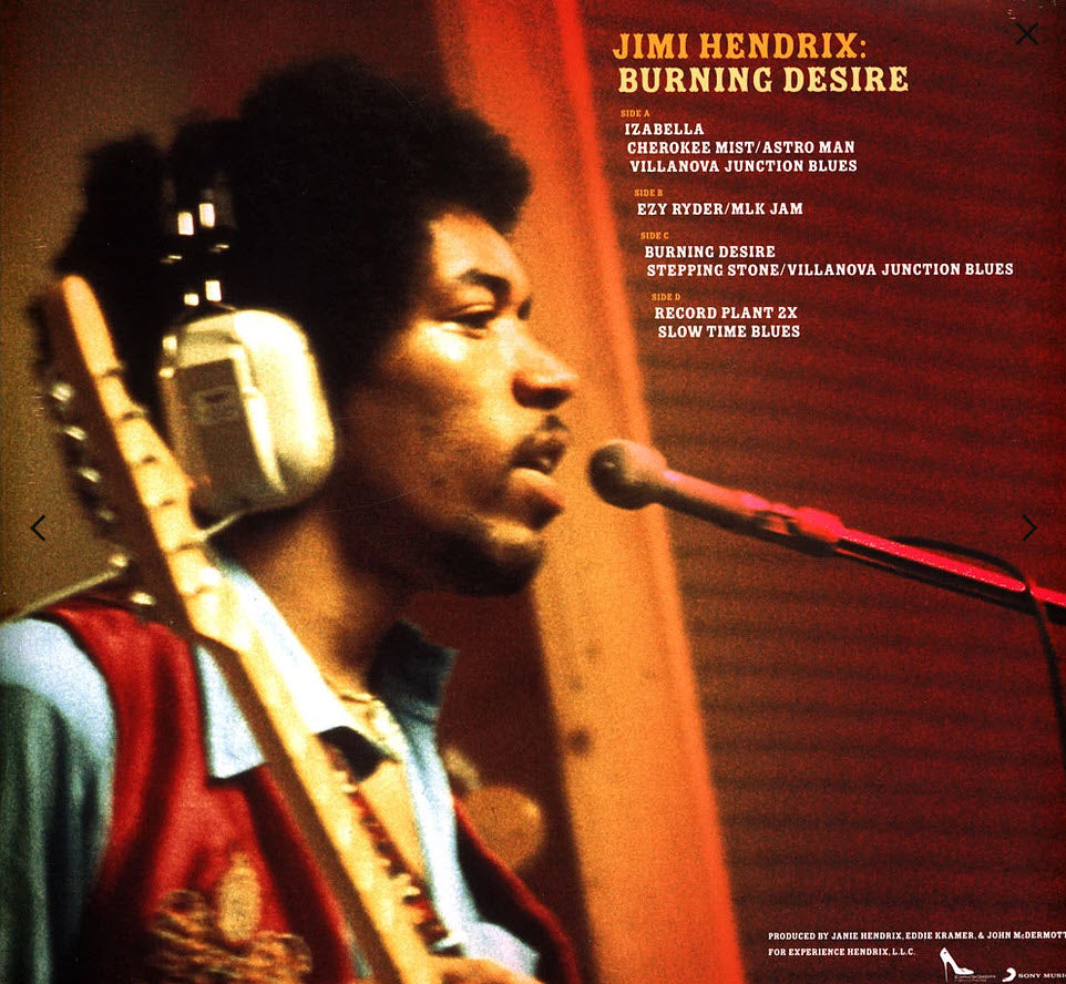 Jimi Hendrix Burning Desire RSD Limited Edition Reissue Stereo Vinyl LP.