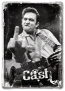 Johnny Cash Metal Card Famousrockshop