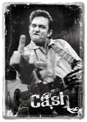 Johnny Cash Metal Card Famousrockshop