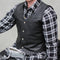 Johnny Reb Tasman Vest Black Leather JRV10002