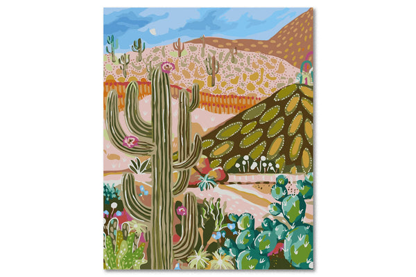 Journey of Something Paint By Numbers Cactus Valley